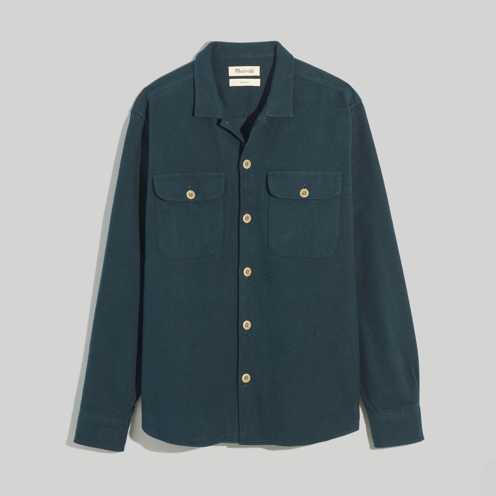 Madewell Brushed Flannel Easy Shirt-Jacket